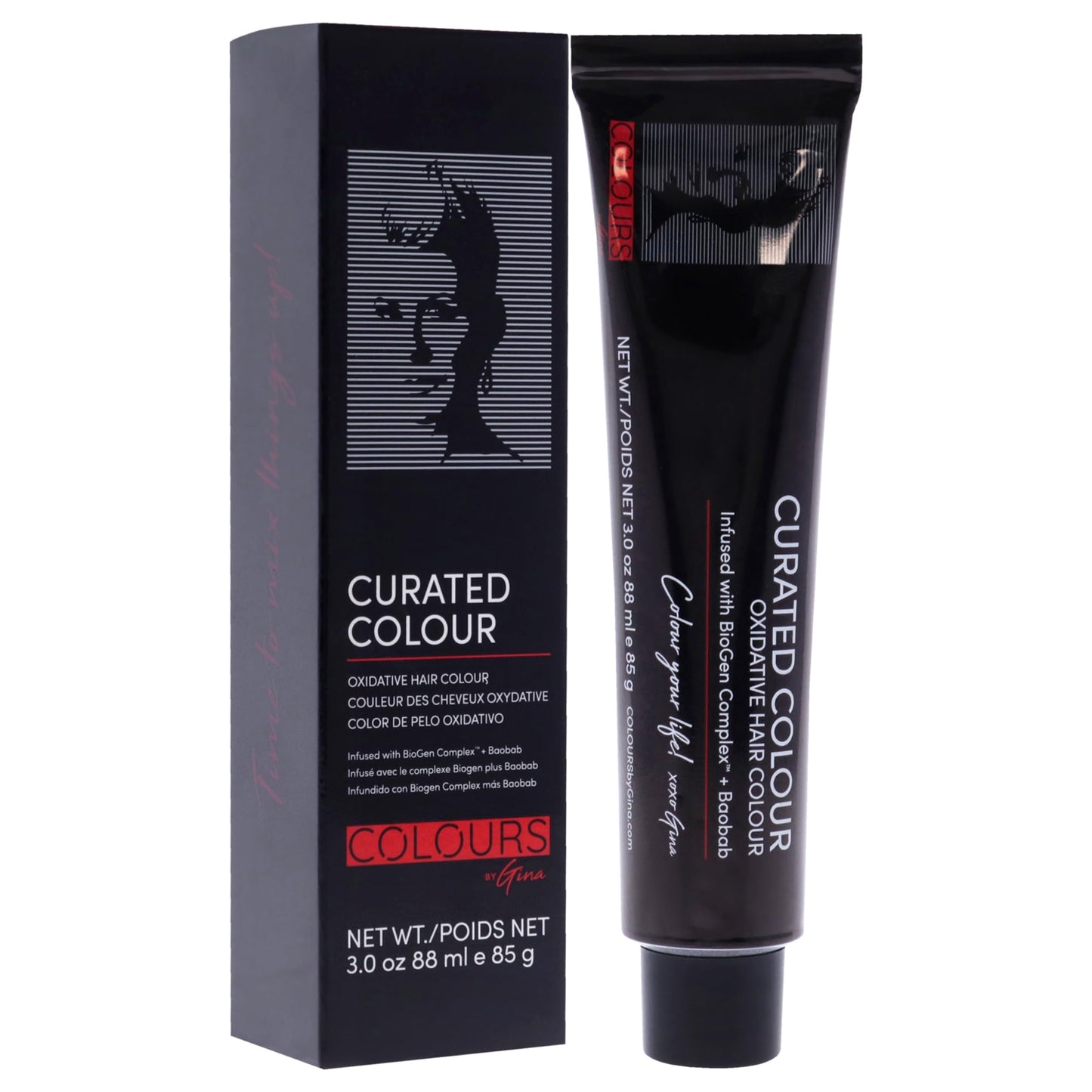 Colours By Gina Curated Colour - 5.3-5G Light Golden Brown by Colours By Gina for Unisex - 3 oz Hair Color
