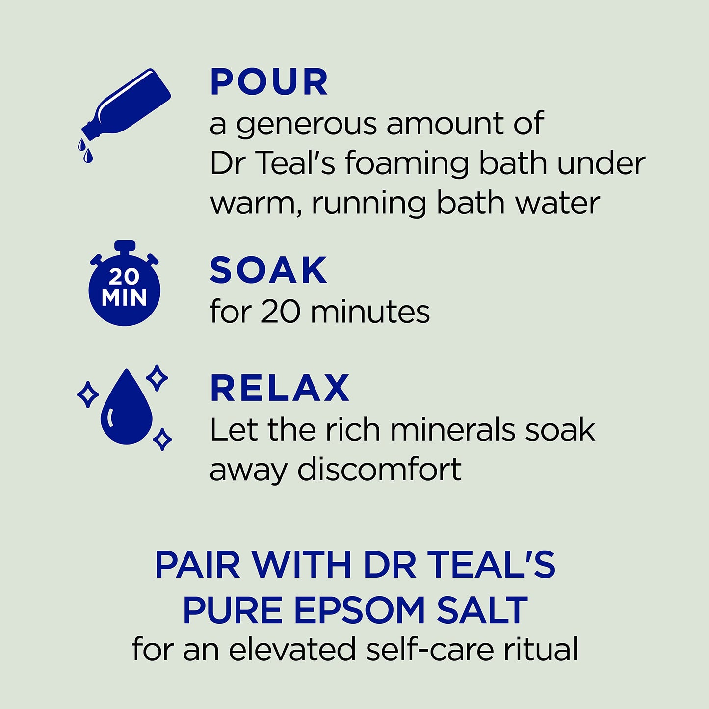 Dr Teal's Foaming Bath (Epsom Salt), Eucalyptus Spearmint, 34 Fluid Ounce Beauty and Personal Care Dr Teal's