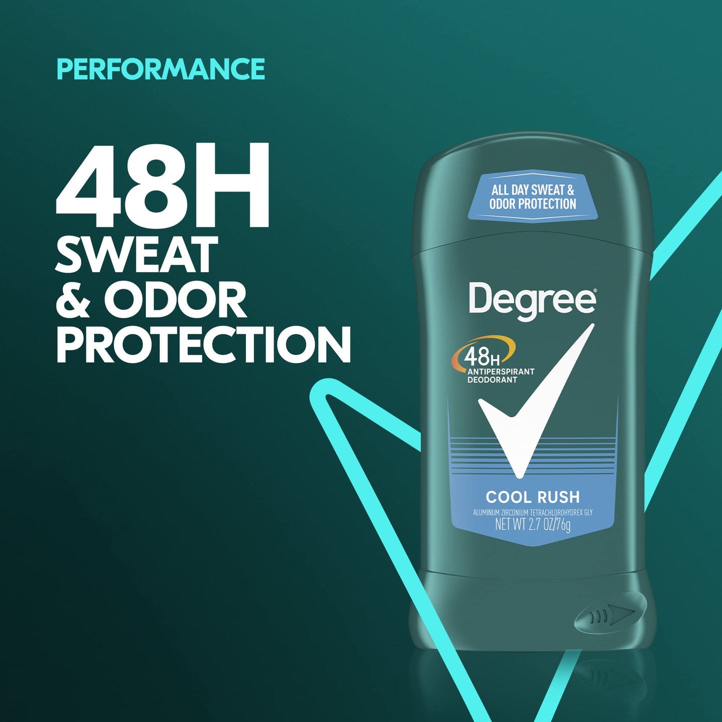 DEGREE Antiperspirant Dry Protection, Twin Pack, Cool Rush, 2.7 oz (Pack of 2) Beauty and Personal Care Degree