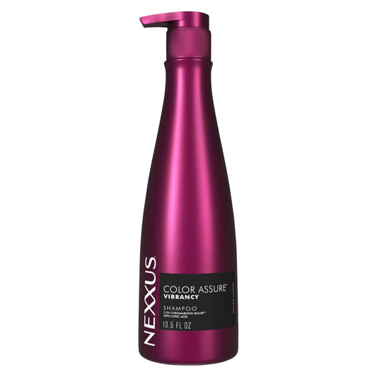Nexxus COLOR ASSURE Shampoo for Vibrancy for Color Treated Hair Powered by CHROMABOND SEALER with Citric Acid 13.5 oz