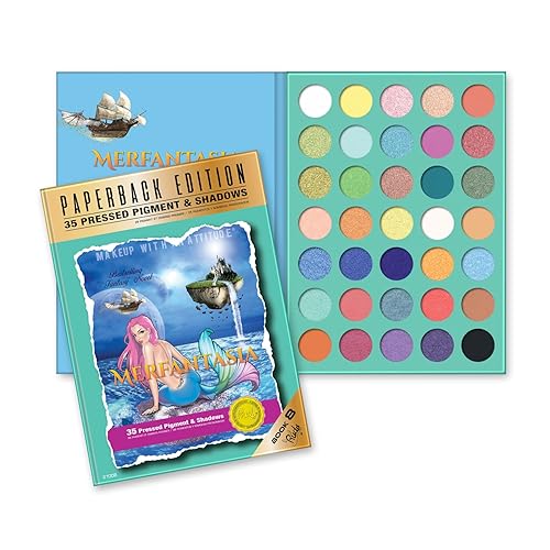 Rude Cosmetics Merfantasia Eyeshadow Palette - Paperback Edition Eye Shadow Women 0.74 oz