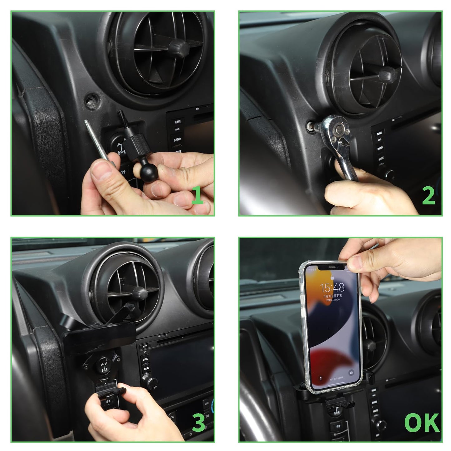 PIUGILH Phone Mount for Car Air Vent Side,Car Phone Holder Mount Fit for Hummer H2 2003-2007