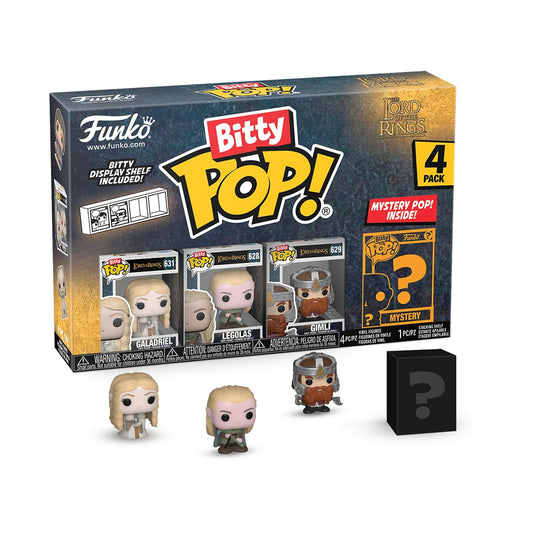 Funko Bitty POP! Lord of The Rings - Galadriel, 4-Pack and A Surprise Mystery Mini Figure - 0.9 Inch (2.2 Cm) - Lord of The Rings Collectable…