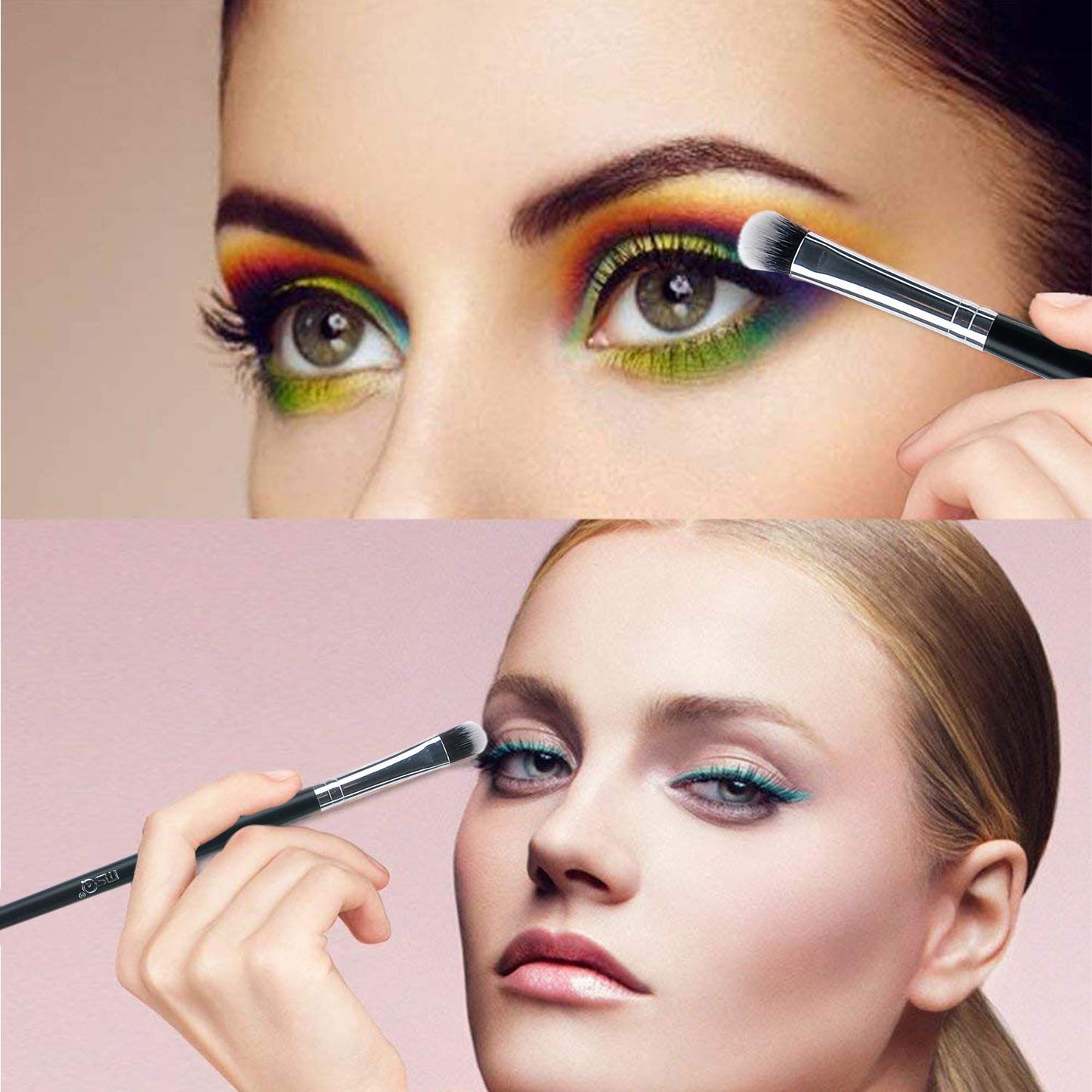 MSQ Eyeshadow Brushes Set 20pcs Makeup Eye Brushes Eyeshadow Blending Brush Eyebrow Eyeliner Lip Brush Beauty Brushes-Black