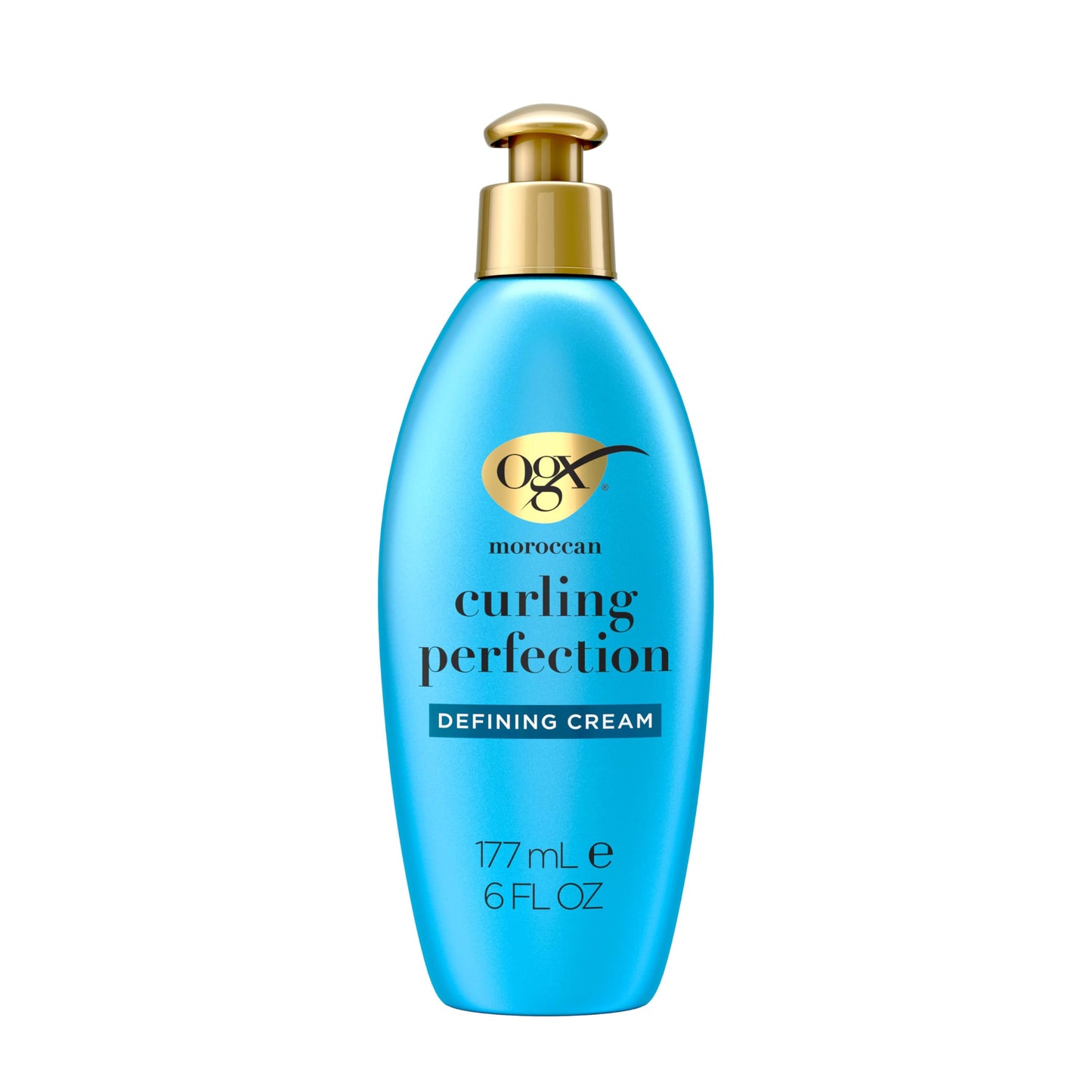 OGX Argan Oil of Morocco Curl-Defining Styling Cream, Anti-Frizz Curl Cream for Curly Hair & All Textures, Cold-Pressed Argan Oil, Paraben-Free