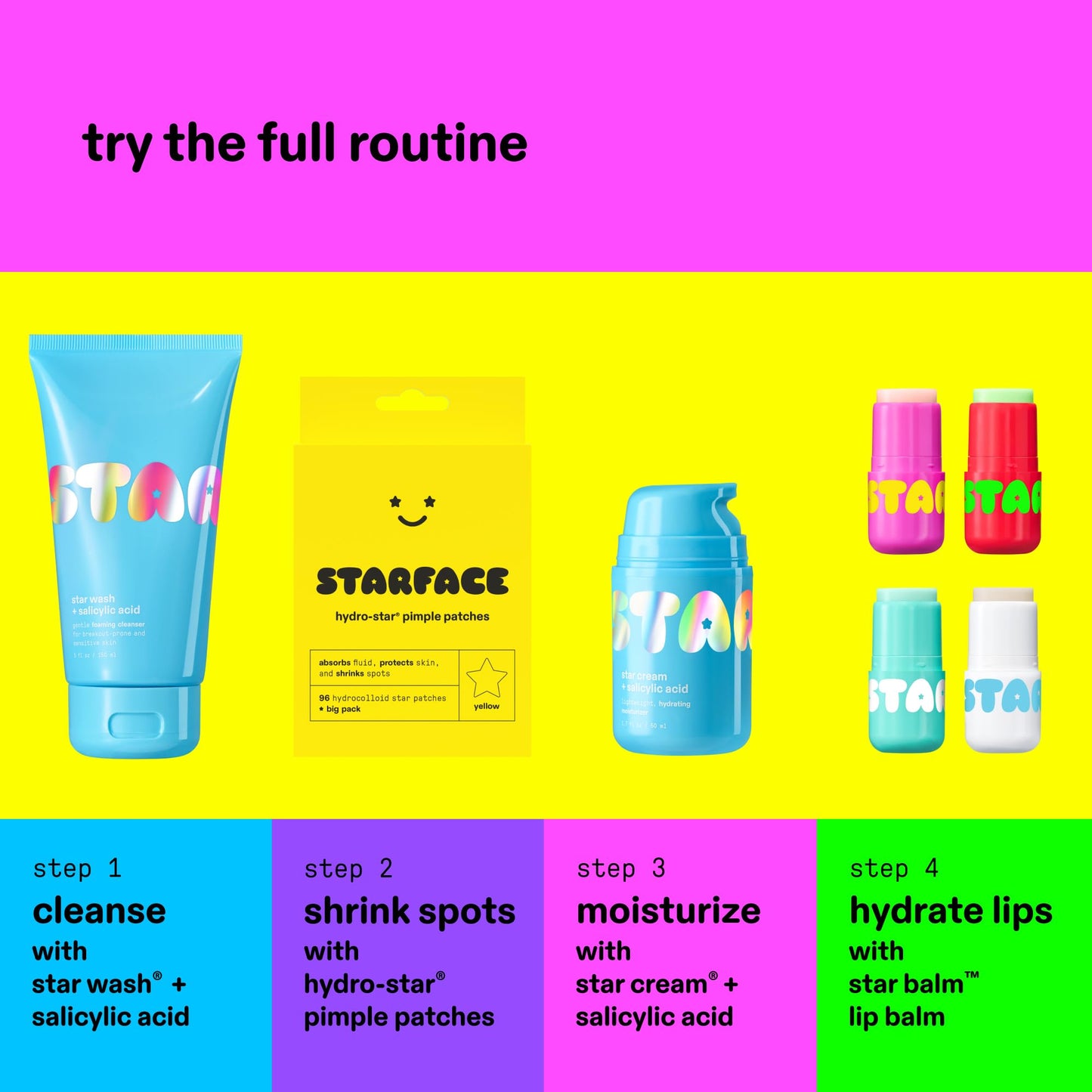 Starface Star Cream + Salicylic Acid, Lightweight, Hydrating Moisturizer, Made for Breakout-Prone and Sensitive Skin, Minimize Breakouts, Unclog
