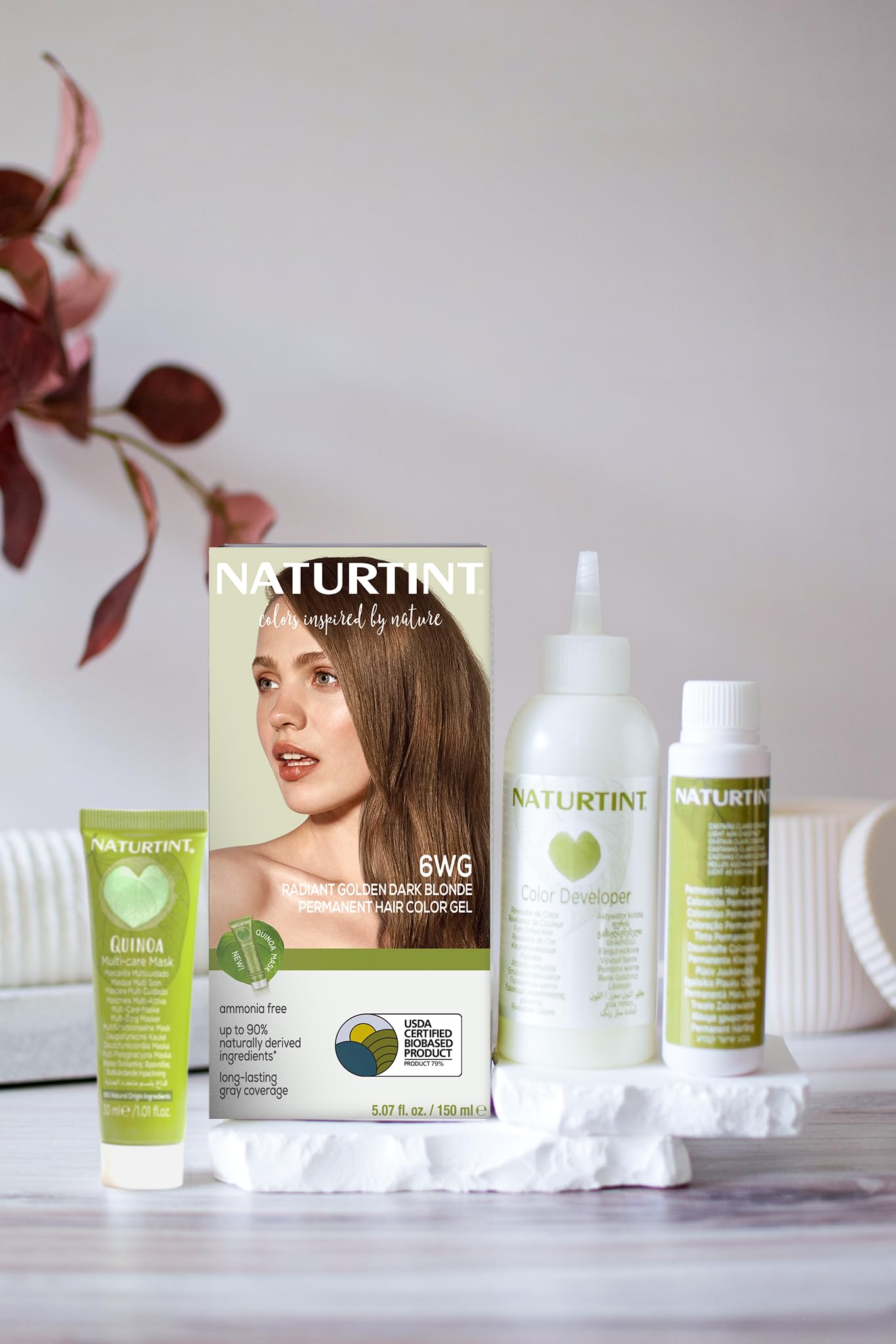 Naturtint 6WG Radiant Golden Dark Blonde Permanent Hair Color (Pack of 1), Ammonia Free, Vegan, Cruelty Free, up to 100% Gray Coverage, Long Lasting