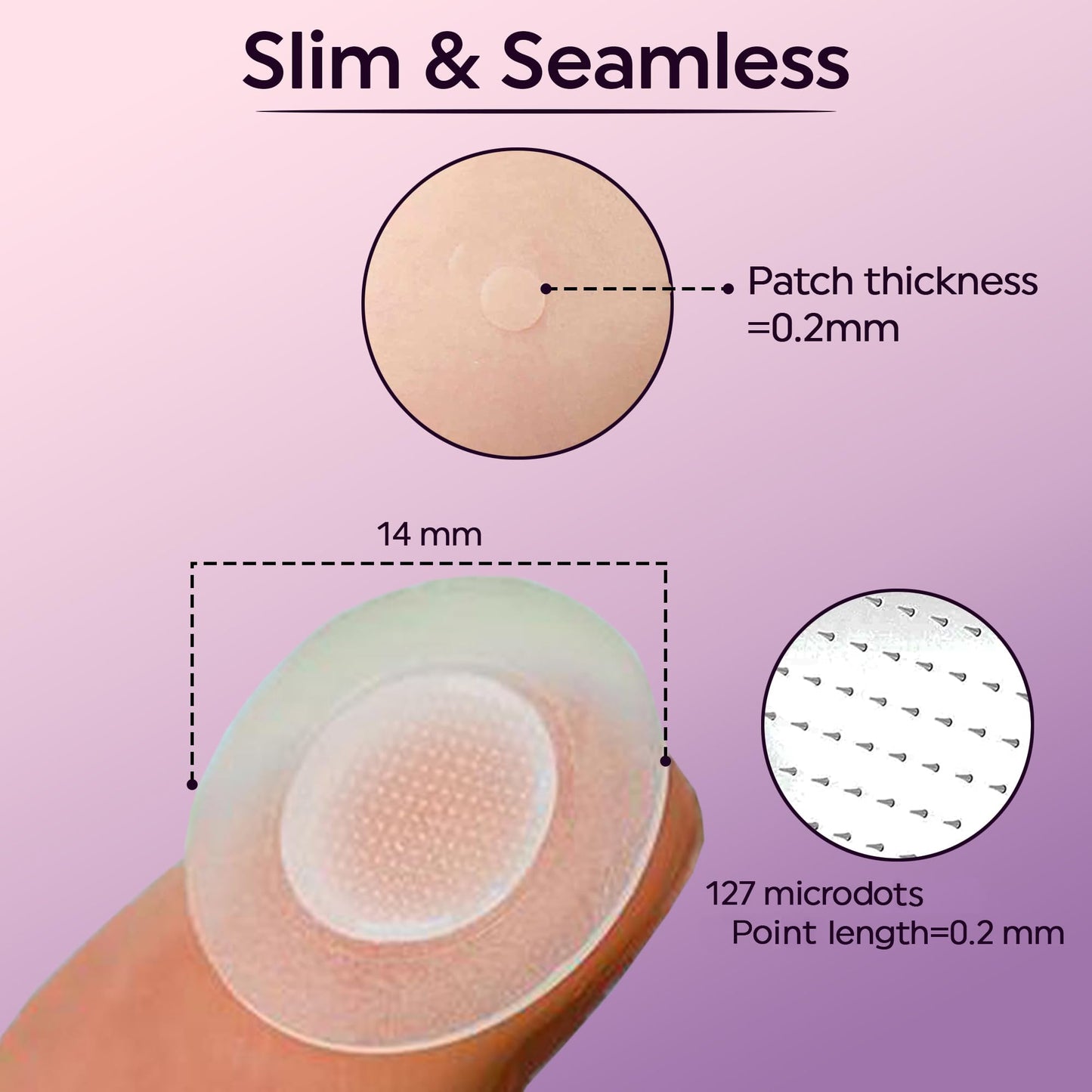 Microdart Dark Spot Patch with 127 Micropoints (1 Pack of 9 Patches) - Fades & Brightens Acne Marks, Dark Spots & Discoloration - Post-Acne Treatment