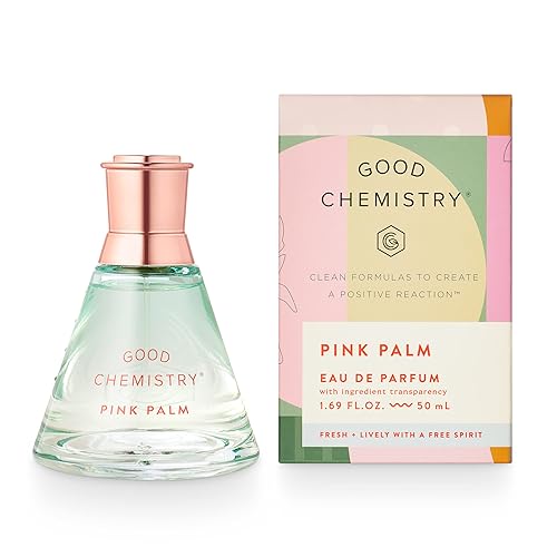 Good Chemistry Pink Palm Eau de Parfum 1.7 fl oz - Long-Lasting Perfume with Dragon Fruit, Magnolia, & Sugared Vanilla - Fresh, Clean & Vegan