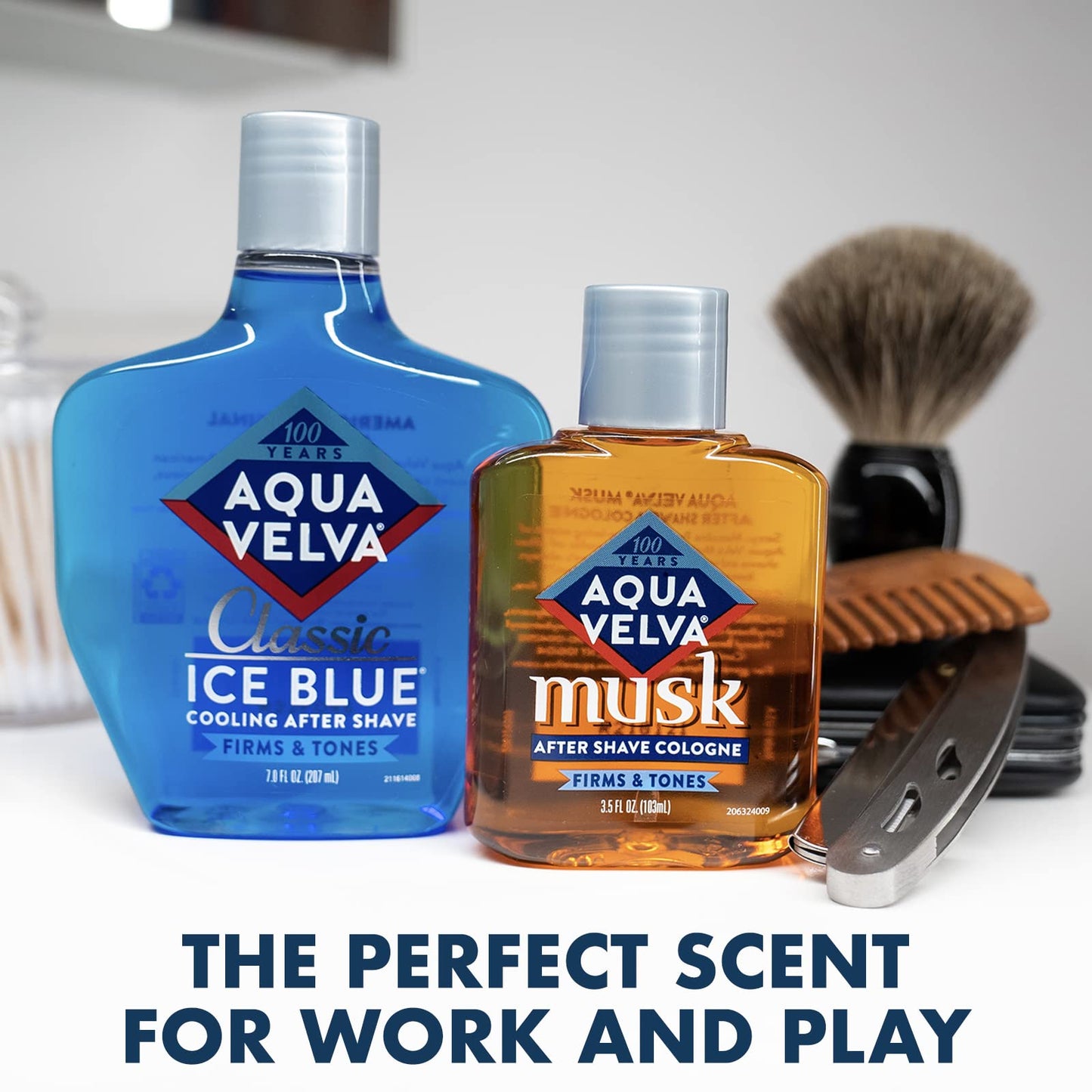 Aqua Velva After Shave, Classic Ice Blue, Soothes, Cools, and Refreshes Skin, 7 Ounce Beauty and Personal Care Aqua Velva