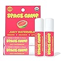 Space Camp Wellness Jumbo Lip Balm - Juicy Watermelon Organic Flavored Balm (2 Pack)