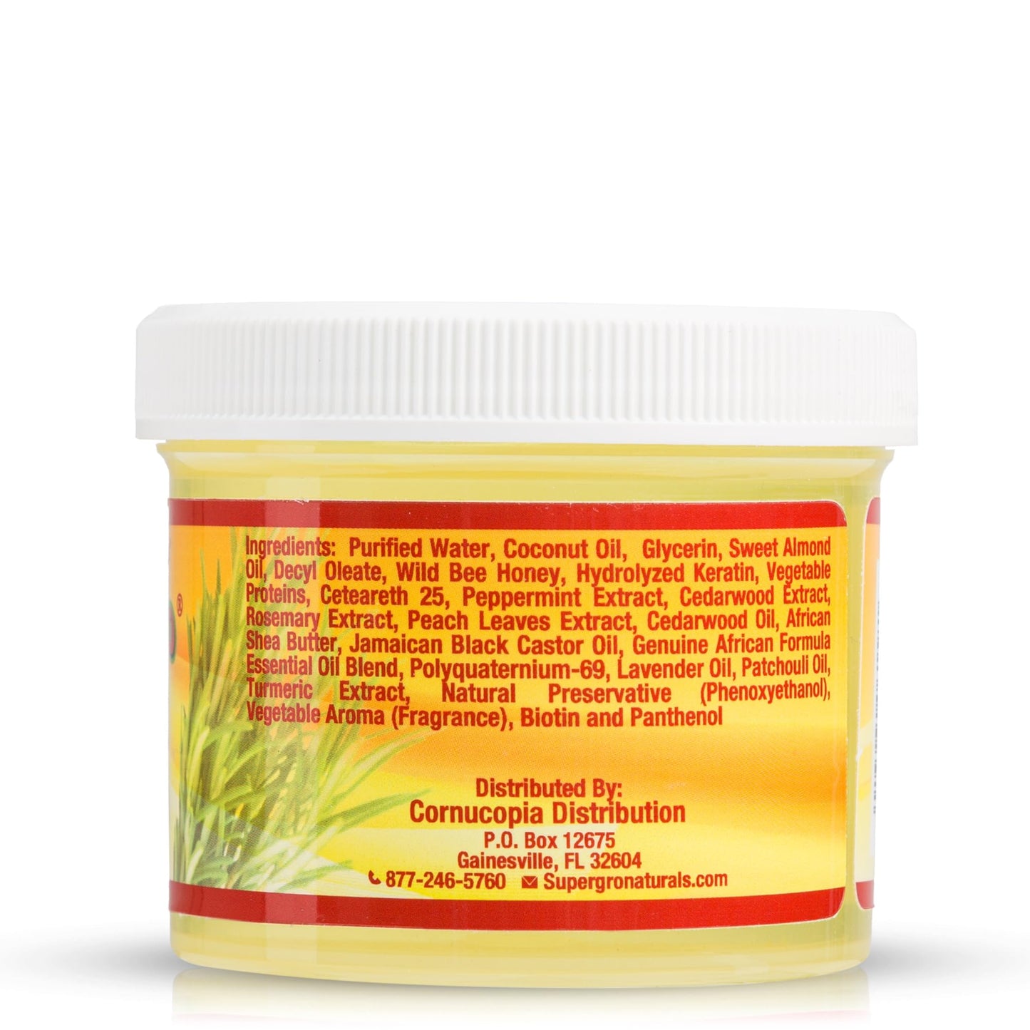 SuperGro Hair Gel with Extra Hold - For Braiding, Locking, Instant Edge Control, Twisting, Retwisting - Natural Grip Jam for Neat Shining - Braid, Loc