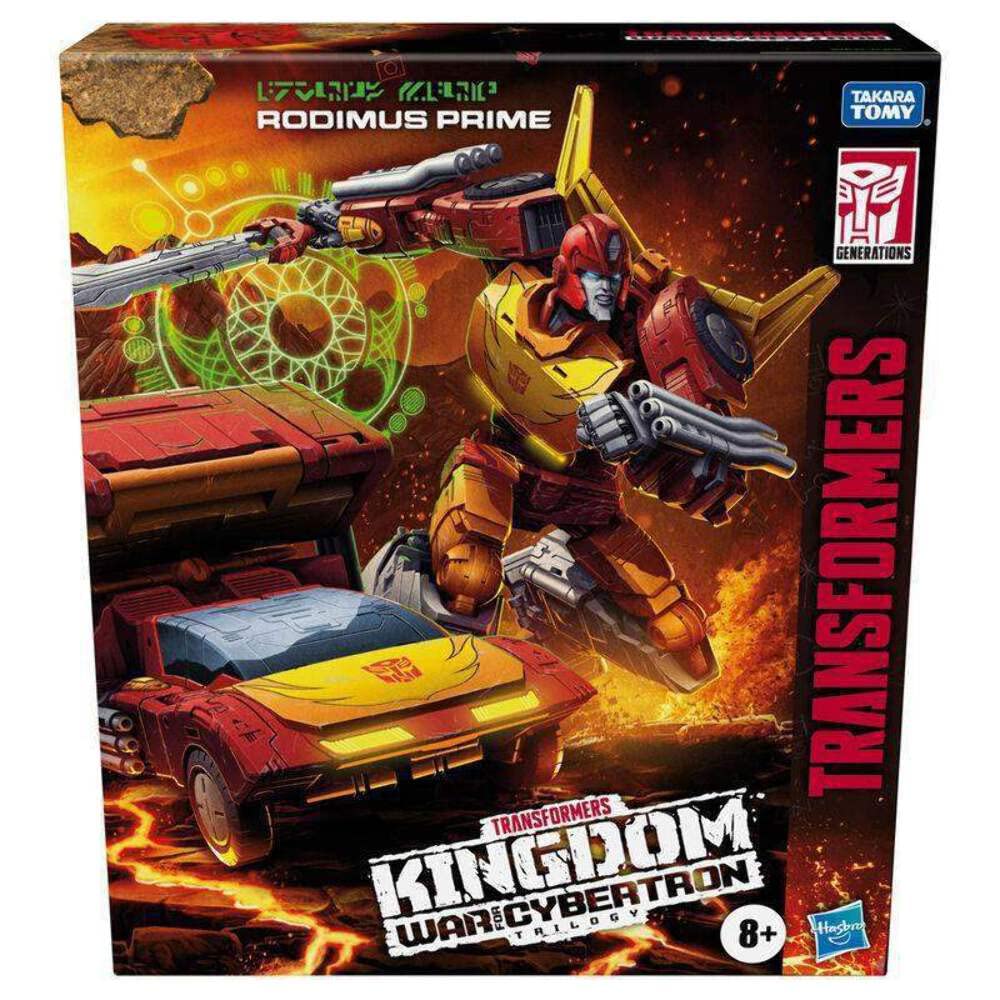Transformers Toys Generations War for Cybertron: Kingdom Commander WFC-K29 Rodimus Prime with Trailer Action Figure, Kids Ages 8 and Up, 7.5-inch