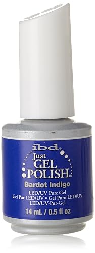 IBD Just Gel Soak Off Blue Purple Nail Polish, Bardot Indigo Beauty & Personal Care IBD