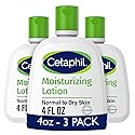 Cetaphil Face & Body Moisturizer, Hydrating Moisturizing Lotion for All Skin Types, Suitable for Sensitive Skin, NEW 4 oz Pack of 3, Fragrance Free