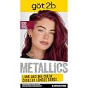 got2b Metallics Permanent Hair Dye, Dark Ruby M68, Hair Color for Women & Men, Formulated with Metallic-Shine Booster for Cool, Shimmering Tones