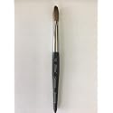 Six Angles - Black Handle Petal Kolinsky Acrylic Nail Brush (CRIMPED) - (Size #10) Beauty & Personal Care Kolinsky