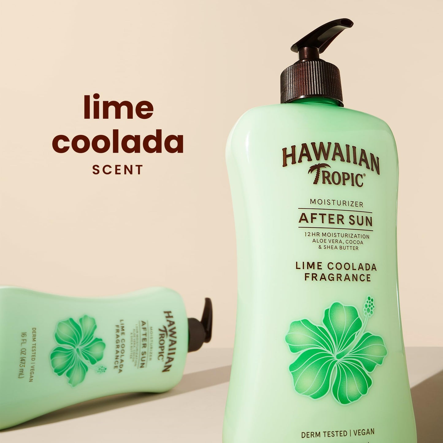 Hawaiian Tropic Lime Coolada After Sun Lotion | After Sun Care, Skin Care, Daily Moisturizing Lotion with Aloe, Cocoa Butter & Shea Butter, 16 Fl Oz