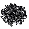100PCS Mini Hair Clips, Black Plastic Stylish Jaw Clips Non Slip Hair Clip Clamps Small Hair Crown Claws Pins Clamps for Girls and Women