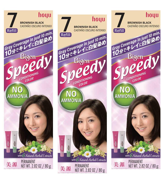 HOYU Bigen Speedy Hair Color Refill, No. 7 Brownish Black Beauty & Personal Care Hoyu
