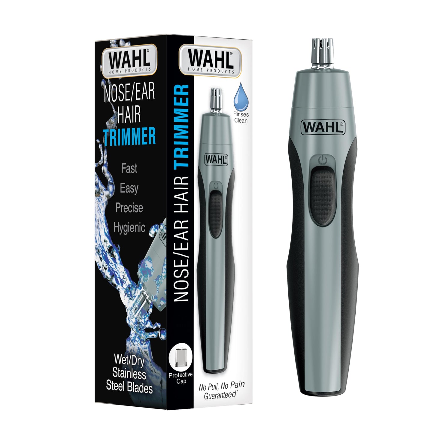 Wahl Clipper Battery Operated, Precision Ear and Nose Hair Trimmer for Men, Hygienic Nose Trimmer with Rinseable Blade for Easy Cleaning, Perfect Beauty and Personal Care Wahl Default Title