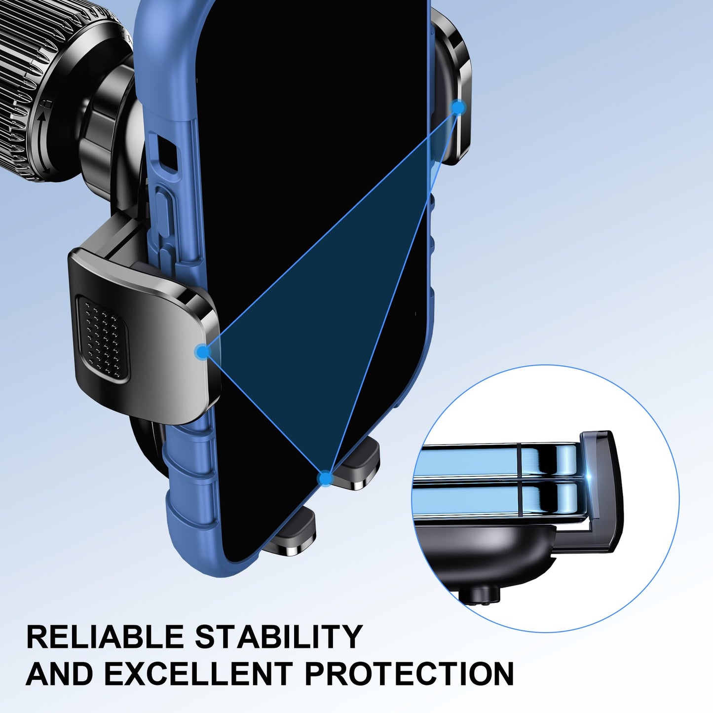 GUWEZ Phone Holder Car Mount for iPhone [Powerful Suction] Phone Mount for Car Dashboard Windshield Air Vent Universal Accessories [Thick Cases…