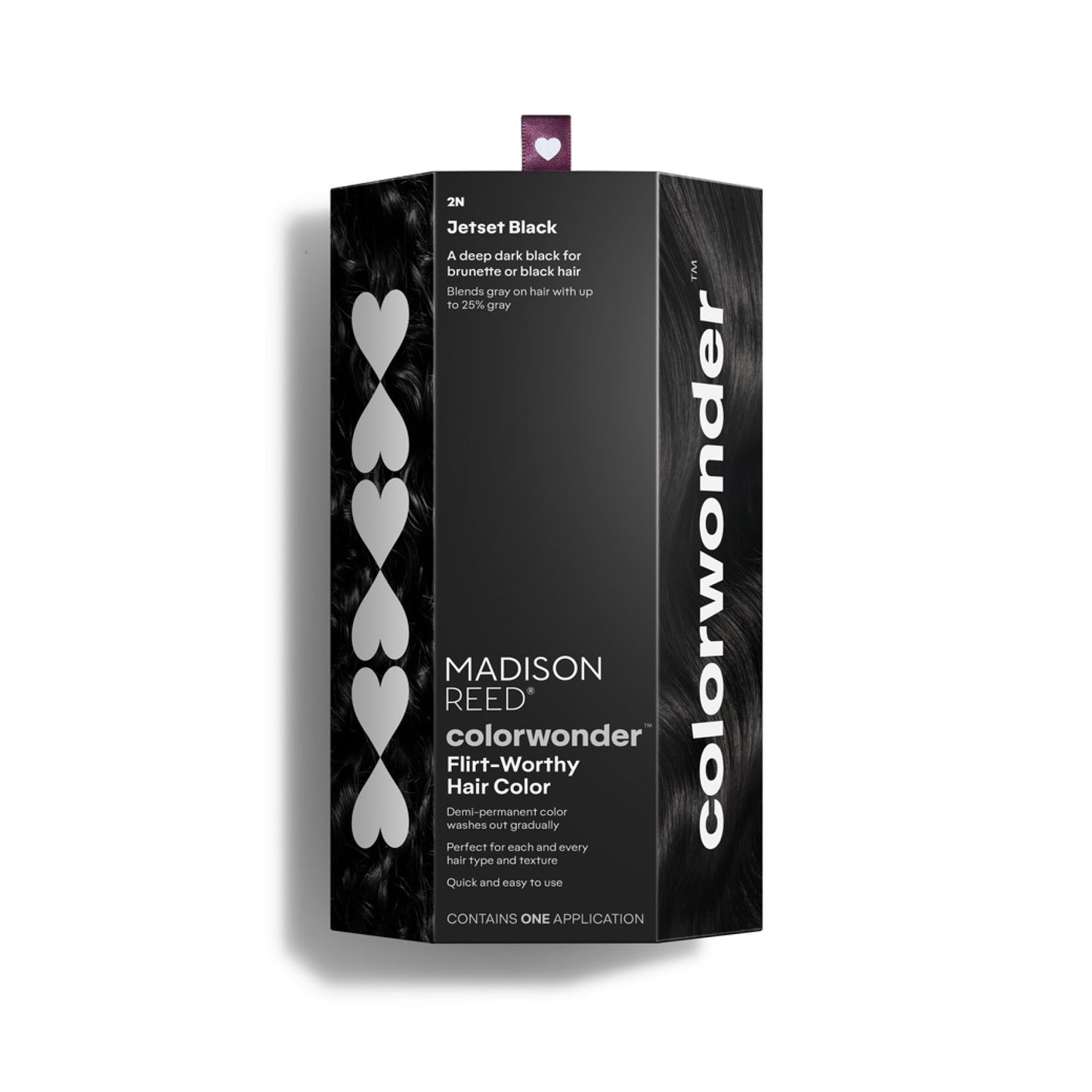 Madison Reed ColorWonder Demi-Permanent Hair Color Kit - 2N Deep Dark Black (Jetset Black) | Blends Up to 25% Gray, Lasts 25 Washes, Ammonia-Free