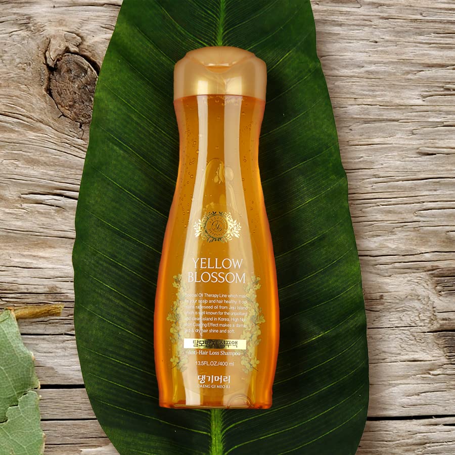 Daeng Gi Meo Ri Yellow Blossom Care Shampoo, Treatment, Mask 3 Pieces Set - Reducing Hair Loss, Hair Shine, Scalp Nourishing and Moisturizing