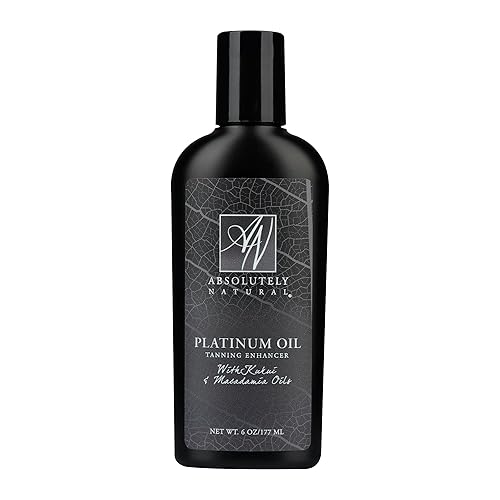 Absolutely Natural - Organic Tanning Oil Outdoor Tanning Enhancer - Spa Quality & Reef Safe with Rose Hips & Aloe - Suntan Lotion with Bronzer