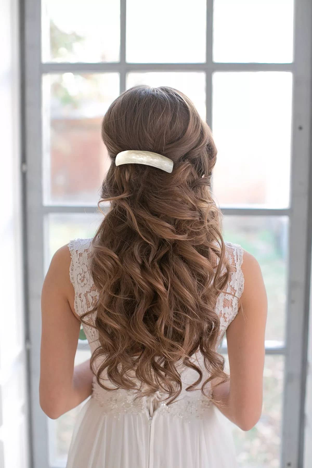 12pcs Retro Acrylic Hair Barrettes Automatic Large Hair Clip Elegant French Design Barrettes for Women Ladies (Retro Color)