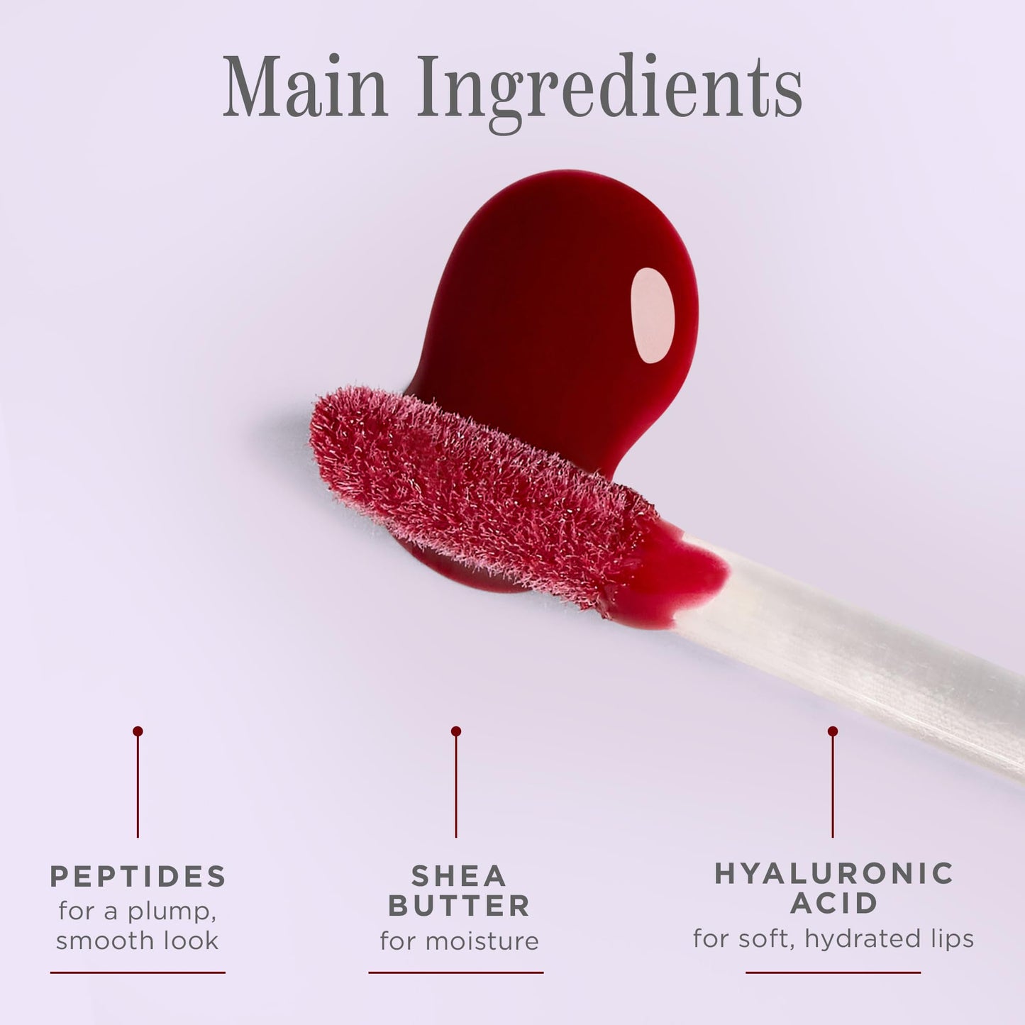 Cote Beauty's Tempted Peptide Lip Shine, Ultra Hydrating & Long-Lasting Warm Berry Plumping Lip Gloss for Women with Hyaluronic Acid, Shea Butter &