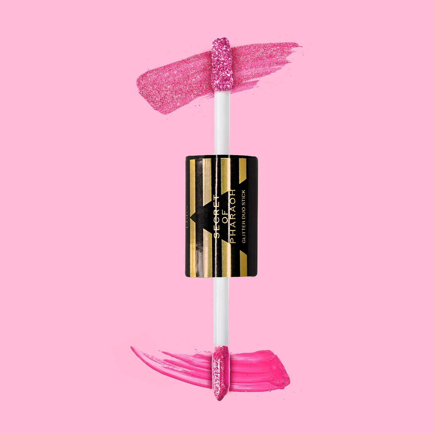 EBIN NEW YORK Secret of Pharaoh Glitter Duo Stick Cleopatra’s Kiss | Dual-Ended Primer & Glitter Face Makeup Stick | Creamy Long-Lasting Shimmer