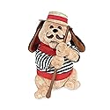 Cuddle Barn - Gondolomio | Romantic Italian Animated Plush Puppy Dog Toy Dancing and Singing Song Ole Sole Mio Valentine's Gift, 12 inches