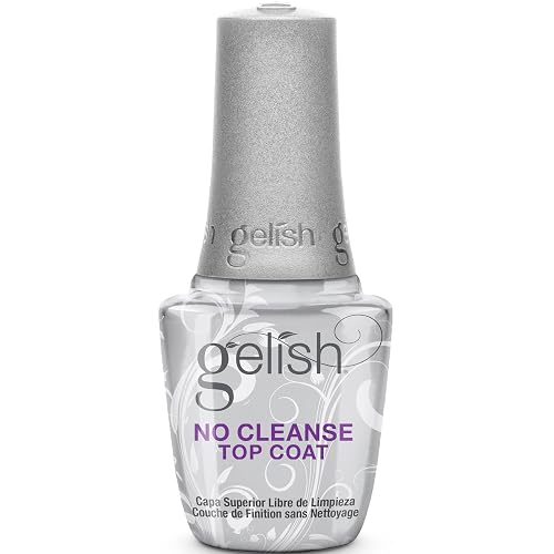 Gelish No-Cleanse No Wipe UV/LED Gel Nail Polish Top Coat Sealer, 15mL Beauty & Personal Care Gelish