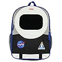 NASA Astronaut 17" Backpack Space Shuttle Helmet Suit Meatball Logo Patches Kids Travel School Book Bag