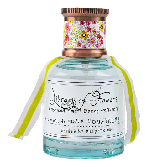 Library of Flowers Honeycomb Eau de Parfum, 1.69 Fl. Oz., Sugared Fig, Ambrosia Honey & Royal Bee Blossom Scented Women's Perfume, Luxury Fragrance