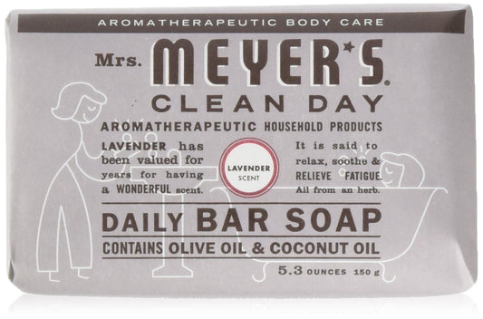 Mrs Meyers Bar Soap Hard 5.3oz Lavender Scent, 12 Count Beauty & Personal Care Mrs. MEYER'S
