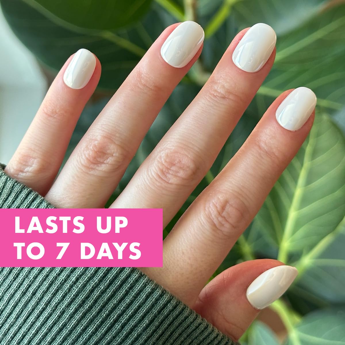 Olive & June Effects Super Stick Mani Press On Nails | Extra Short Round | No Glue Needed | 32 Tab Nails in 16 Sizes | Non-Toxic Tabs | Easy On-Off Beauty & Personal Care Olive & June