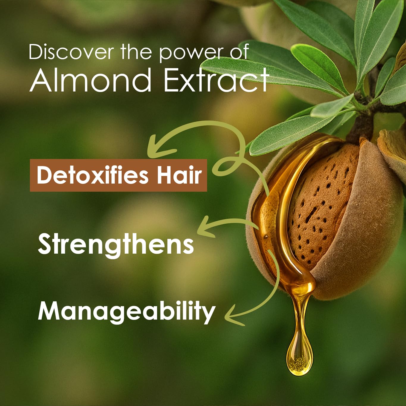 NK Almond Shampoo and Hair Mask Set - Based on almond extract and oat protein - All hair types, especially weak and dry hair.