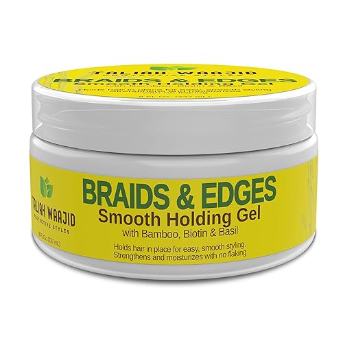 Taliah Waajid Protective Styles Braids & Edges Smooth Holding Gel | Extreme Hold, Smooths & Tames Frizz | No Flaking or Drying 8oz