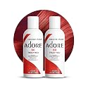 Adore Semi Permanent Hair Color (060 Truly Red) (2 Pack) | Vegan & Cruelty-Free Red Hair Dye | No Ammonia, No Peroxide, No Alcohol | 4 Fl Oz