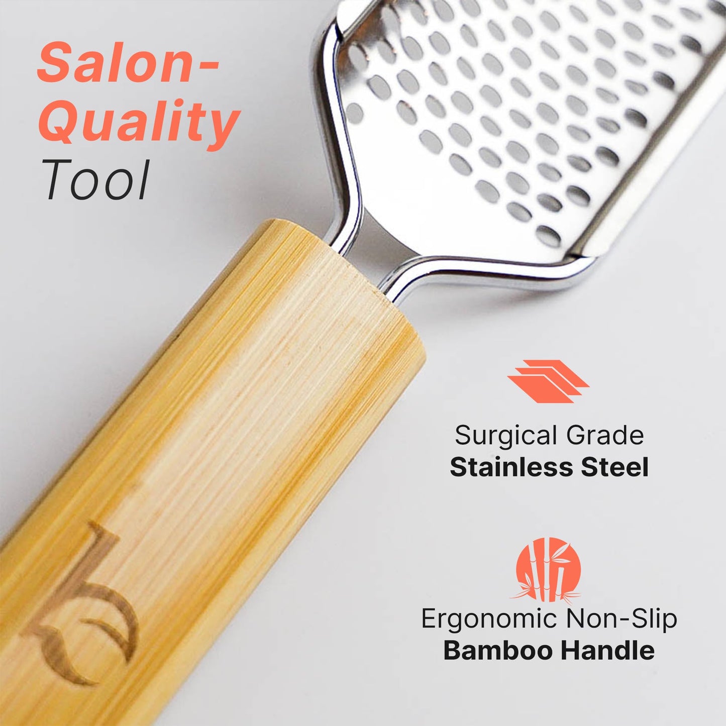 Foot File - Callus Remover Tool for Dead Skin Removal, at Home Pedicure Tools, Foot Rasp Callus Remover Feet and Heels, Smooth Soft Feet Using a