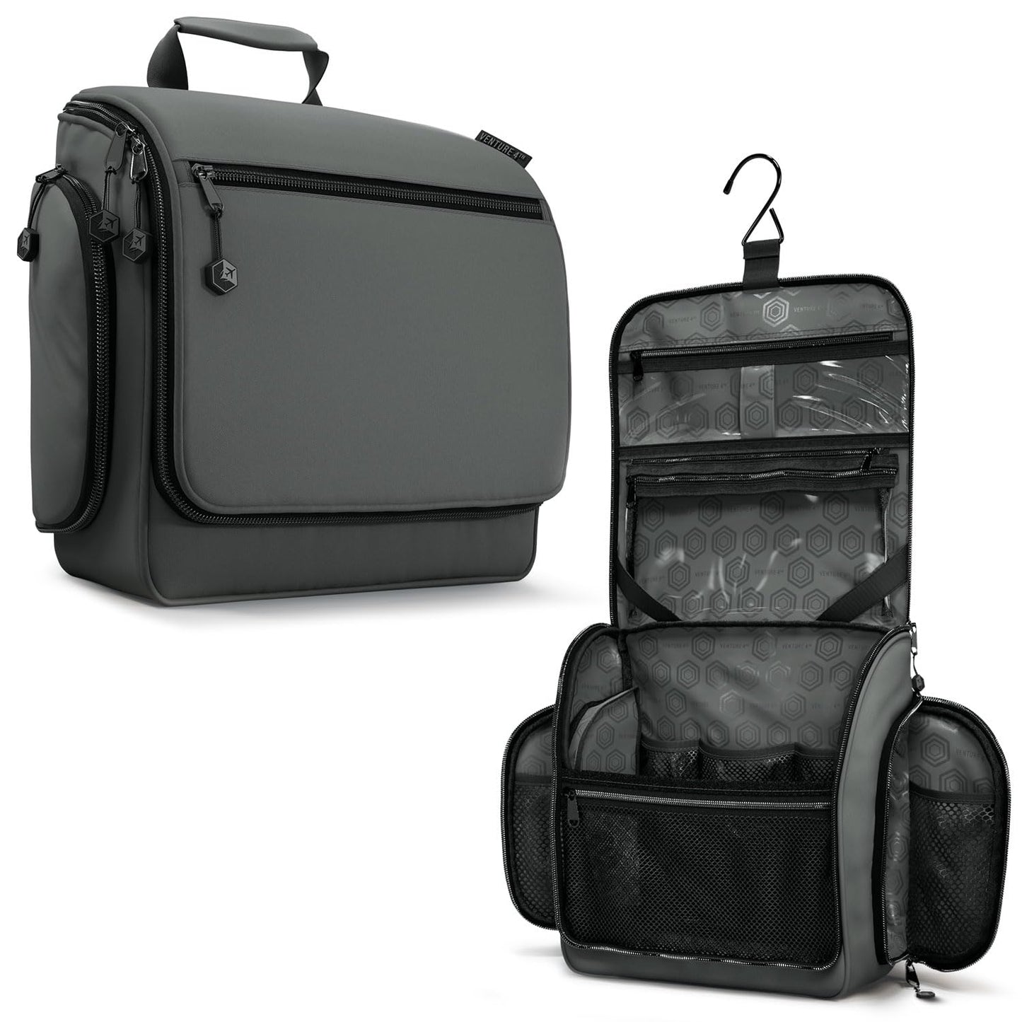 VENTURE 4TH Hanging Travel Toiletry Bag for Women & Men - Large Toiletry Organizer with 18 Compartments, Removable TSA Pouch, Travel Wash Bag Beauty and Personal Care VENTURE 4TH Default Title