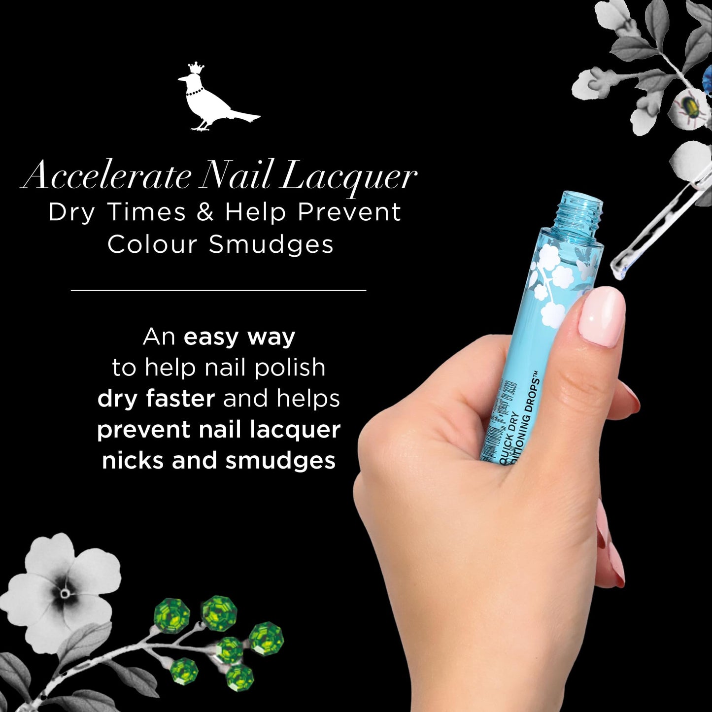 butter LONDON P.D. Quick Dry Conditioning Drops Cuticle Oil - Nail Oil with Vitamin E Moisturizes & Conditions Cuticles & Nail Beds - Cuticle Care