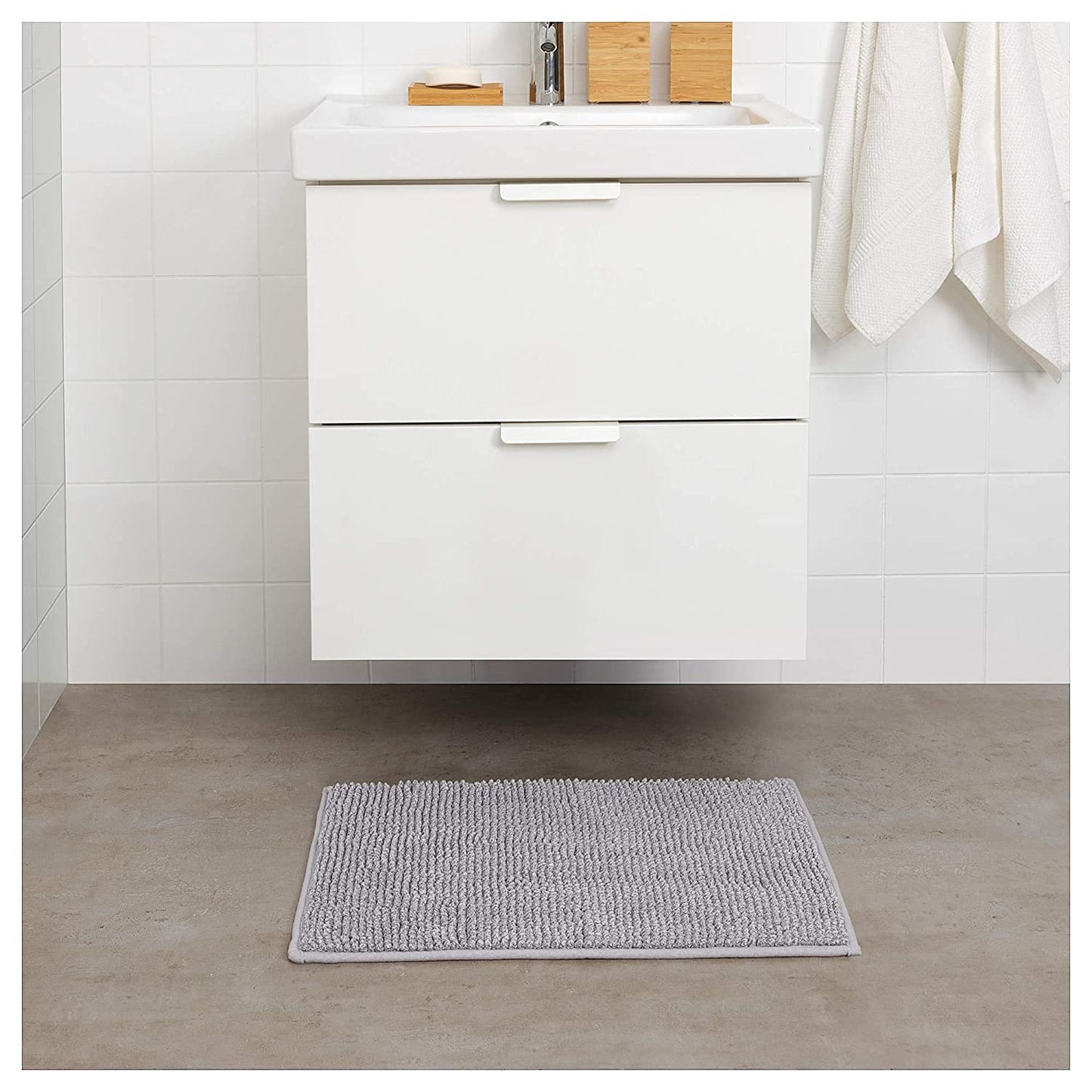 Toftbo IKEA Bath mat Gray - White Melange