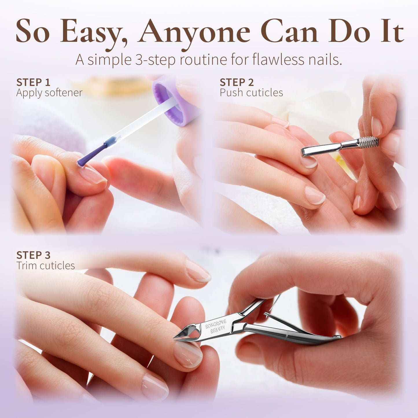 Professional Cuticle Cutter Trimmer Manicure Tools with Double Spring- Perfect Nail Care Tool for Manicure & Pedicure Beauty at Home/Spa/Saloon