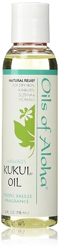 Oils of Aloha - Hawaii Kukui Nut Oil with Tropic Breeze Fragrance, 4 oz