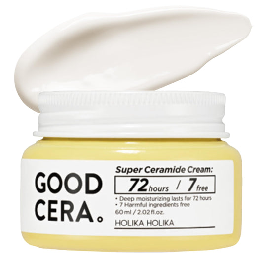 HOLIKA HOLIKA Good Cera Super Ceramide Cream | Soothing Facial Cream & Skin Moisturizer | Ceramide Cream Korean Moisturizer for Face | Deeply