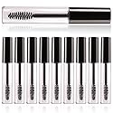 Coobbar 10ml 10pcs Empty Eyelashes Mascara Tube Vial Liquid Plastic Bottle Cosmetic Container With Black Cap