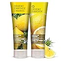 Desert Essence Lemon Tea Tree Shampoo & Conditioner Bundle - 8 Fl Ounce - Clarifying For Oily Hair - Essential Oils - Strengthen & Protect Hair